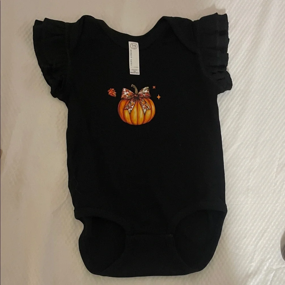 Black Baby Fall Theme Onesie